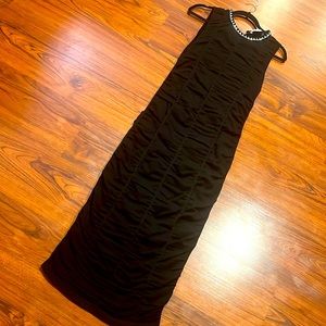 Zara dress with silver metal roping size Sm never worn